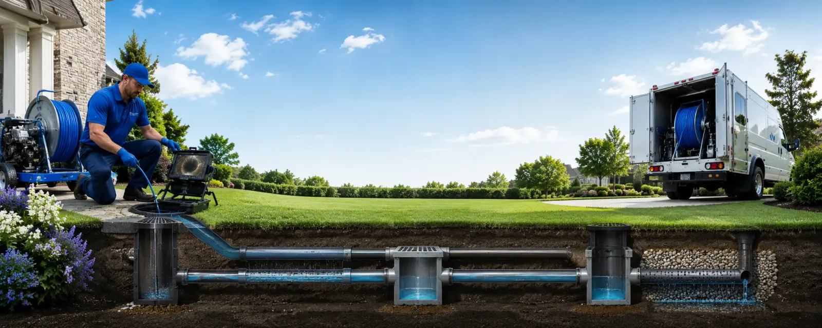 Outdoor drain cleaning information for Mount Holly, VT